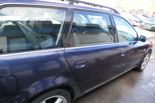 Audi A6 4B C5 Tür Türblatt hinten rechts blau LZ5T mit Rahmen