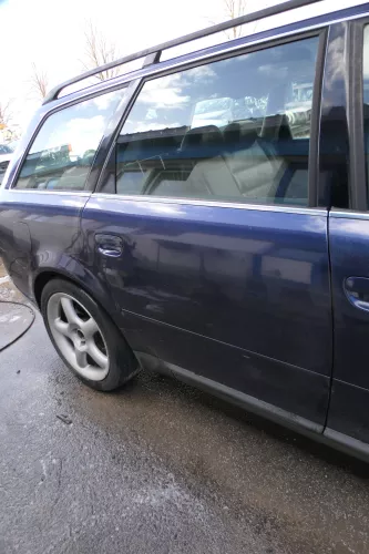 Audi A6 4B C5 Tür Türblatt hinten rechts blau LZ5T mit Rahmen (180533)