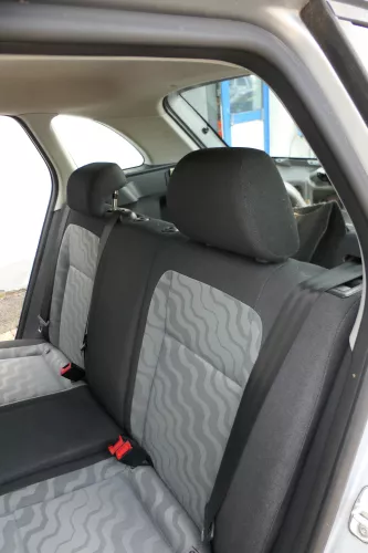 Skoda Fabia 5J 5itz Sitze hinten Rückbank Rücksitzbank 3 Punkt Gurt Isofix anthr