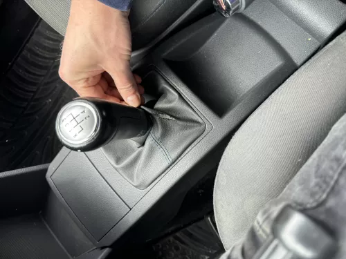 VW Polo 9N 9N3 Schaltknauf Schaltsack Schaltung 6Q1711113G United Leder schwarz