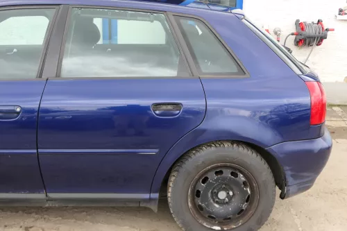 Audi A3 8L Tür Türblatt hinten links 4/5-Türer blau LZ5K Rahmen