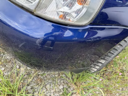 Audi A3 8L Stoßstange Frontstoßstange vorne blau LZ5K mit Grill (180821)