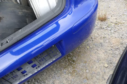 Seat Ibiza 6L Stoßstange Heckstoßstange hinten blau LS5G (180867)