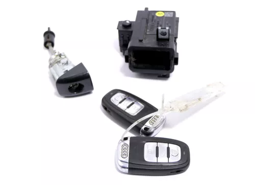 Audi A4 8K B8 Zündschloß Schloß Zündung 2 Schlüssel 8K0909131C + Türschloß links