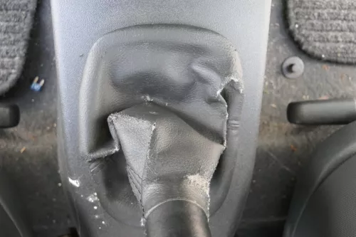 VW Lupo Polo 6N2 Schaltknauf Schaltsack Schaltung Schaltknüppel schwarz Leder (180906)