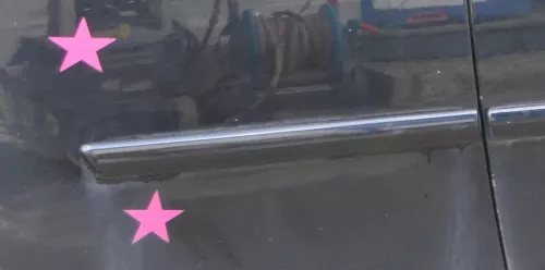 Lupo NUR Zierleiste Leiste Abdeckung rechts hinten - schwarz L041 (181090)