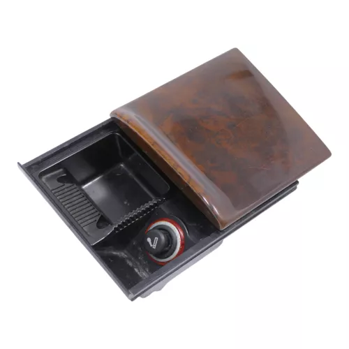 VW Golf 4 Bora Aschenbecher mit Zigarettenanzünder Anzünder Holz Holzoptik wurze (181149)