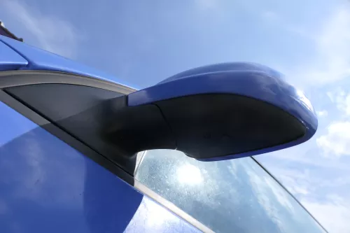 VW Lupo Arosa manueller Spiegel Außenspiegel links manuell blau LW5Z (181168)