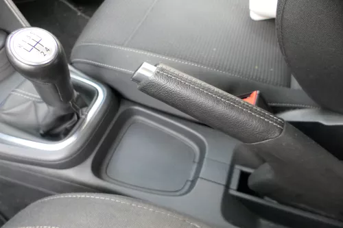 VW Polo 6R 6C Handbremse Feststellbremse Handbremshebel schwarz Leder schwarz