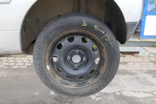 4x VW Polo 6N2 6N Lupo 185/55R14 80T Reifen Felgen Allwetterreifen ca. 5-6mm (181292)