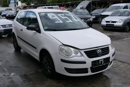 VW Polo 9N3 Stoßstange vorne Frontstoßstange Stoßfänger weiß LB9A