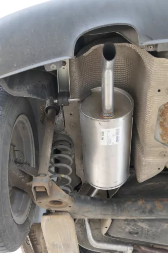 Fabia 6Y Polo 9N Auspuff Endschalldämpfer hinten 1,2 AWY AZQ BMD BME