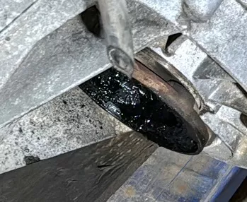 VW Golf 4 BAD Flanschwelle Flansch an Getriebe 02T409344A links  HHN GJD FVH