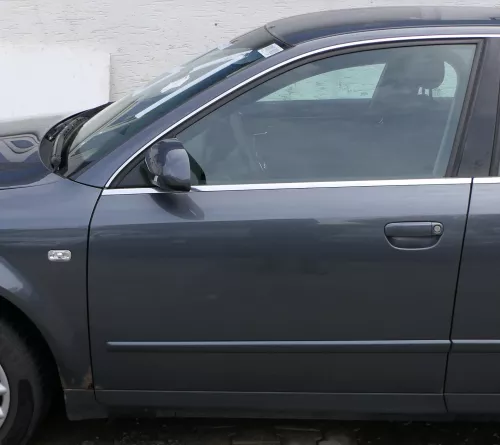 Audi A4 B6 8E nur Türblatt Tür vorne links Fahrertür grau LX7Z Kombi+Limo