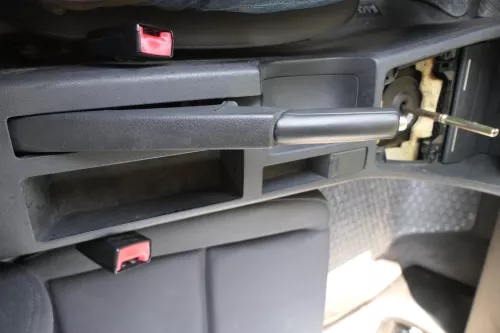 Audi A4 8E B6 B7 Mitteltunnel hinten Verkleidung um Handbremse Konsole schwarz K (181500)