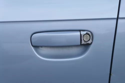 Audi A4 B7 8E Tür vorne links Kombi+Limo mit Rahmen blau LY5J (181537)