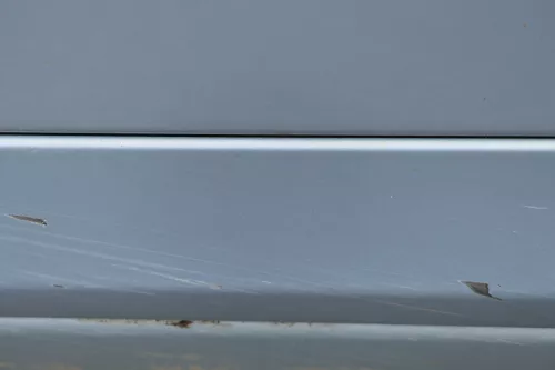 A4 B7 8E NUR Zierleiste Leiste Abdeckung Tür vorne links unten blau LY5J (181551)