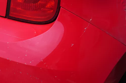 Skoda Citigo Stoßstange hinten Heckstoßstange rot LY3D (181602)