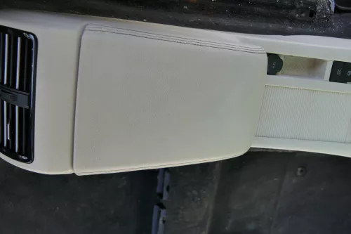 Passat 3C B8 3G Mittelarmlehne Armlehne original komplett Leder weiß St.Tropez (181713)