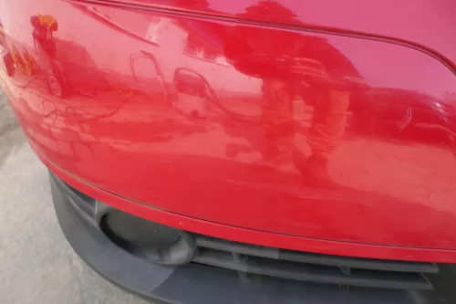 VW Fox 5Z Stoßstange vorne Stoßfänger rot LY3D mit Grill (181805)