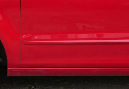 VW Fox 5Z Tür vorne links Fahrertür rot LY3D - ohne Anbauteile (181806)