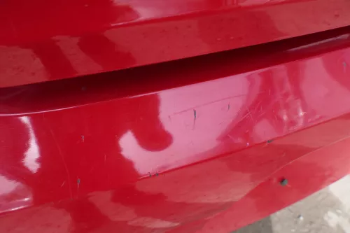 VW Fox 5Z Stoßstange hinten Stoßfänger rot LY3D Heckstoßstange (181817)