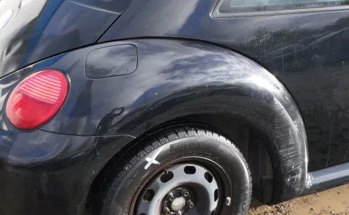 VW New Beetle 9C Kotflügel hinten rechts schwarz L041 1C0821302H