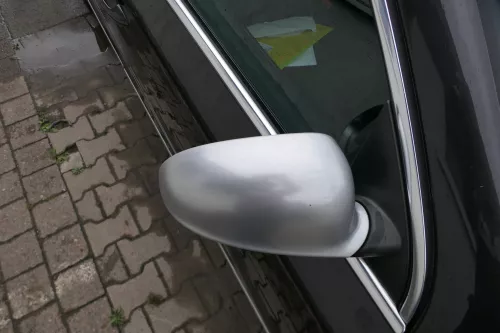 Passat 3C elektrischer Spiegel Außenspiegel rechts +Glas Blinke grau silber LA7W