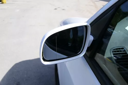 VW Lupo Arosa elektrischer Spiegel Außenspiegel links weiß LB9A (182058)