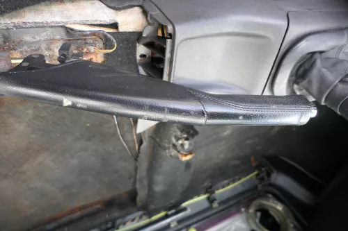 VW Golf 3 / 4 Cabrio 1E Handbremse Feststellbremse Leder schwarz