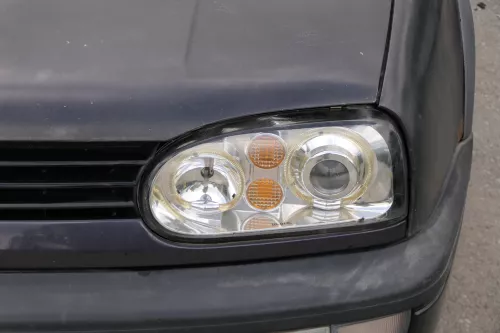 VW Golf 3 auch Cabrio Stoßstange vorne Stoßfänger vorn schwarz (182146)