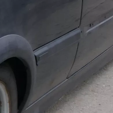 Golf 3 1E Cabrio Leiste Zierleiste Seite hinten rechts 2/3-Türer schwarz  Sport