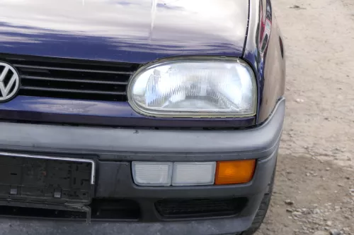 VW Golf 3 auch Cabrio Stoßstange vorne Stoßfänger vorn schwarz (182171)