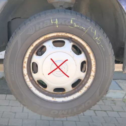 4x Golf 3 Vento 175/70 R13 82T Allwetterreifen M+S Reifen 5,5jx13H2 ET38 ca5-7mm