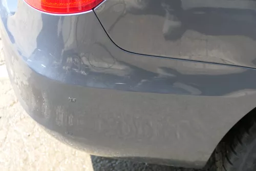 Skoda Fabia 5J Combi Stoßstange hinten Heckstoßstange grau LF8J (182248)