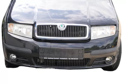 Fabia 6Y Stoßstange Stoßfänger vorne schwarz LF9R  Facelift - Gitter NSW (182287)