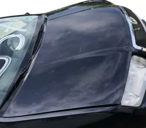 Skoda Fabia 6Y Motorhaube Klappe vorne schwarz LF9R mit Grill vorn (182291)