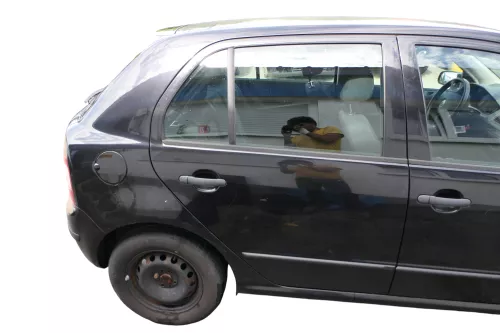 Skoda Fabia 6Y Limousine Schrägheck Tür hinten rechts schwarz LF9R (182295)