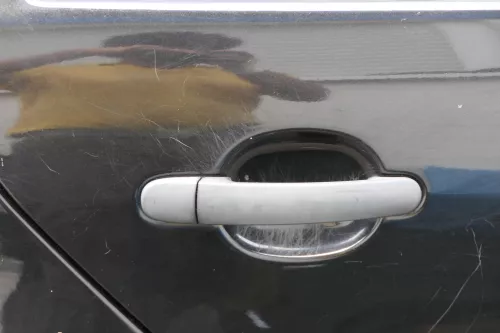 Skoda Fabia 6Y Limousine Schrägheck Tür hinten rechts schwarz LF9R (182295)