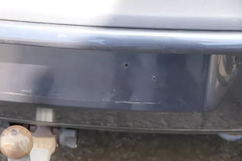 VW Polo 9N 9N3 Stoßstange Heckstoßstange hinten grau LC7V (182374)