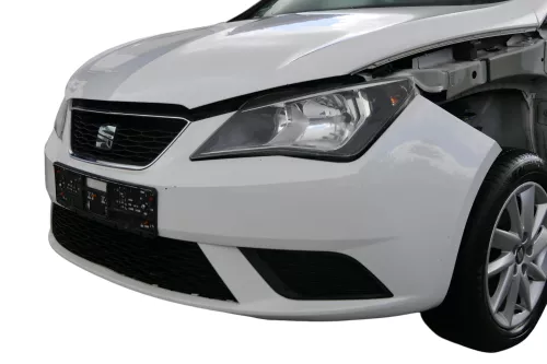 Seat Ibiza 6J Stoßstange Frontstoßstange vorne weiß LB9A Grill 6J0807217AT (182429)