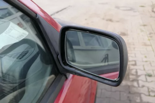 Polo 6N elektrischer elektrisch Spiegel Außenspiegel rechts schwarz matt & Glas (182540)