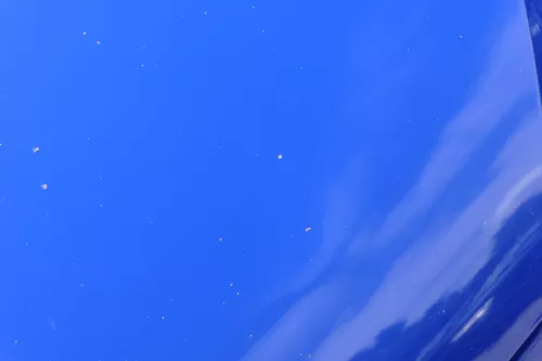 Skoda Fabia 5J Roomster Motorhaube Haube Klappe vorne blau LF5K (182549)