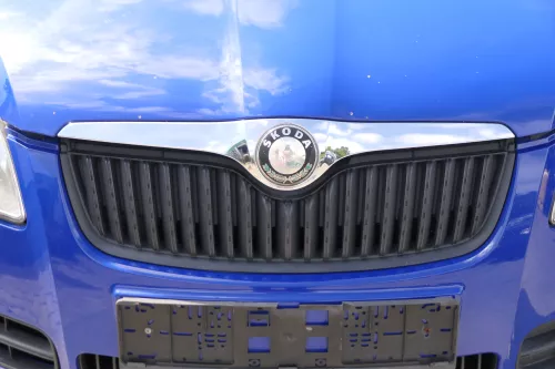 Skoda Fabia 5J Roomster Motorhaube Haube Klappe vorne blau LF5K (182549)
