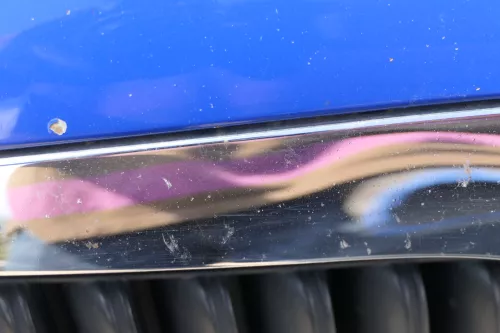 Skoda Fabia 5J Roomster Motorhaube Haube Klappe vorne blau LF5K (182549)