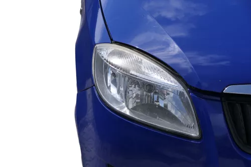 Skoda Fabia 5J Roomster Motorhaube Haube Klappe vorne blau LF5K (182549)