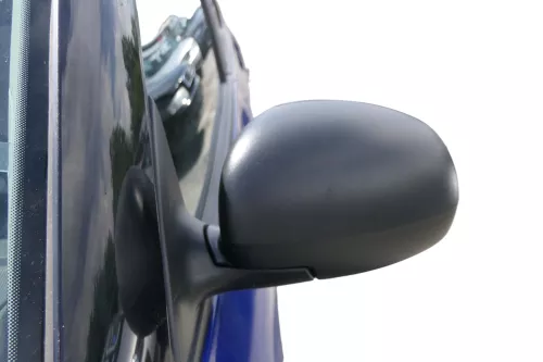 Skoda Fabia 5J mechanisch Spiegel Außenspiegel links mit Glas schwarz matt