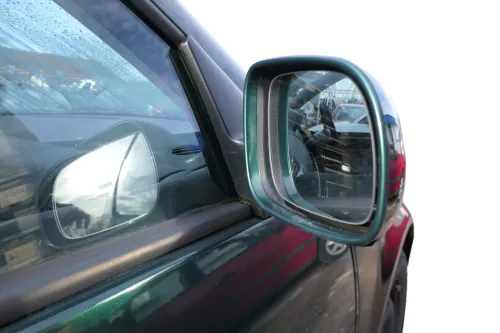 VW Golf 4 Bora manueller Spiegel vorne rechts Außenspiegel grün LC6M (182577)