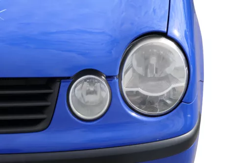 VW Polo 9N Stoßstange Frontstoßstange vorne blau LA5F (182728)