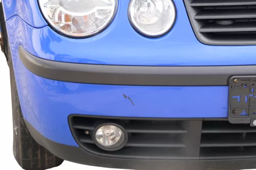 VW Polo 9N Stoßstange Frontstoßstange vorne blau LA5F (182728)